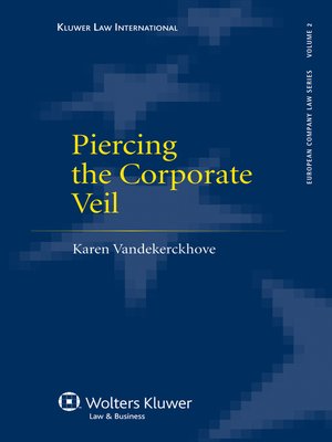 cover image of Piercing the Corporate Veil